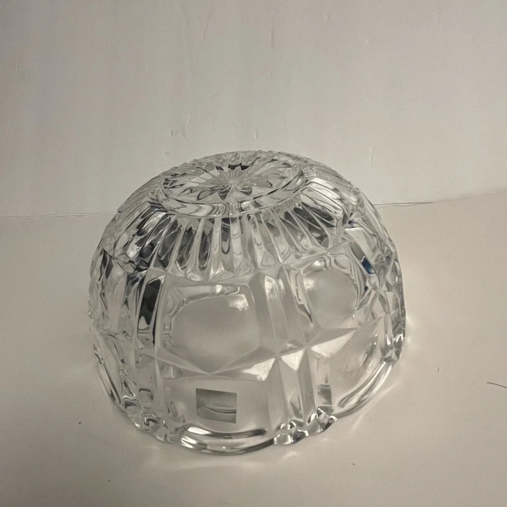 Hoya Mikasa crystal bowl, glass bowl, decor, candy dish, Japan, like new